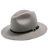 Legacy - Walrus Hats Grey Wool Felt Fedora Hat - H7002